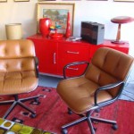 Paire de fauteuils Charles Pollock pour Knoll