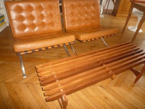 Banc années 60 design italien