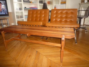 Banc années 60 design italien