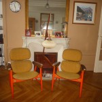 Paire de fauteuils design italien