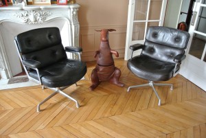 Fauteuils Eames Lobby Chair Herman Miller