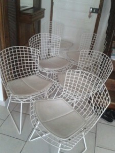 4 chaises Harry Bertoia