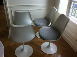 Chaises Saarinen édition Knoll