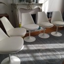 chaises tulipe Saarinen édition Knoll