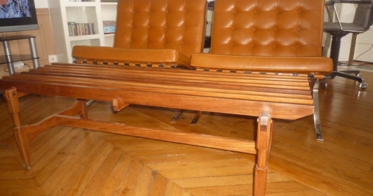 Banc années 60 design italien