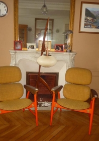Paire de fauteuils design italien de 1960