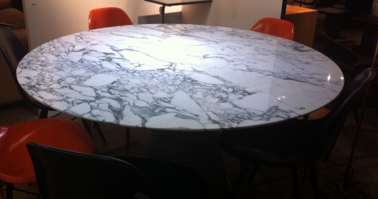 Table marbre Warren Platner pour Knoll