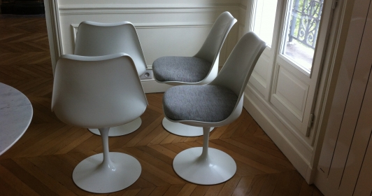 Chaises Saarinen édition Knoll