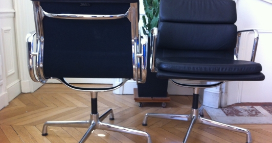 Fauteuils Soft Pad Charles Eames pour Vitra