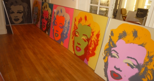 10 sérigraphies Andy Warhol Marilyn Monroe
