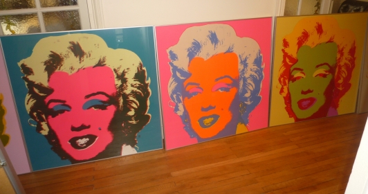 10 sérigraphies Andy Warhol Marilyn Monroe