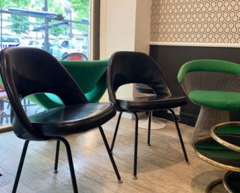 Chaises conférence édition Knoll vintage