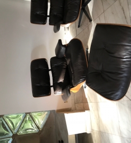 Paire de Lounge Chair Eames Marron