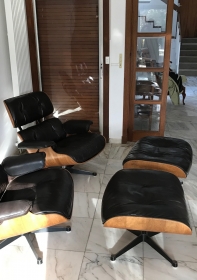 Paire de Lounge Chair Eames Marron