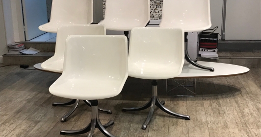 6 Chaises Borsani pour Tecno