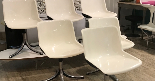 6 Chaises Borsani pour Tecno