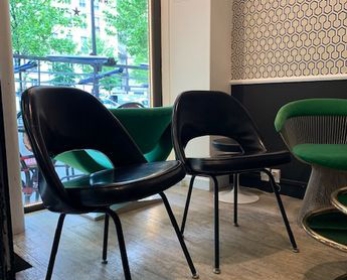 Chaises conférence édition Knoll vintage