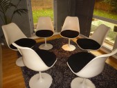 Série de 4 chaises tulipes Saarinen