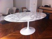 Table tulip ovale Saarinen édition Knoll International